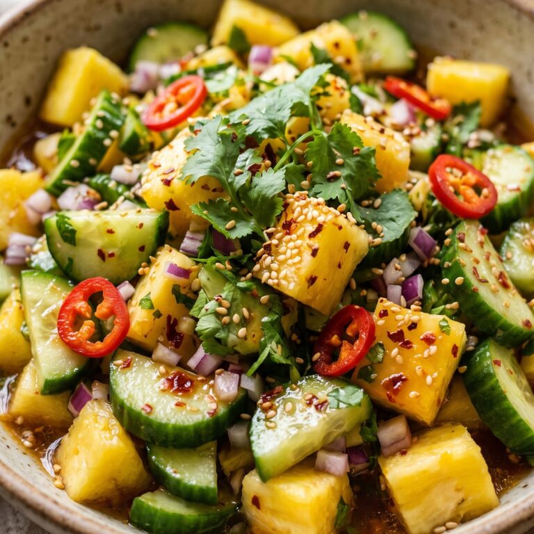 Spicy Pineapple Cucumber Salad