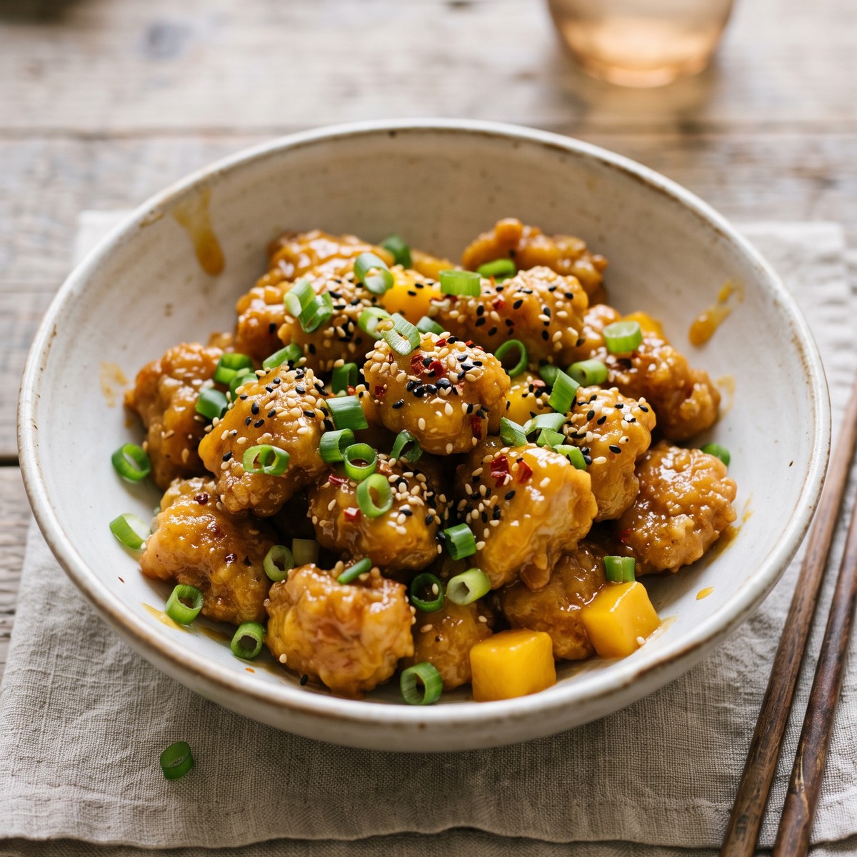 Asian Mango Glazed Chicken