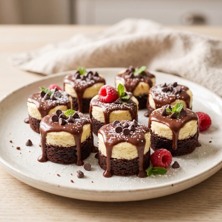 Brownie Bottom Cheesecake Bites