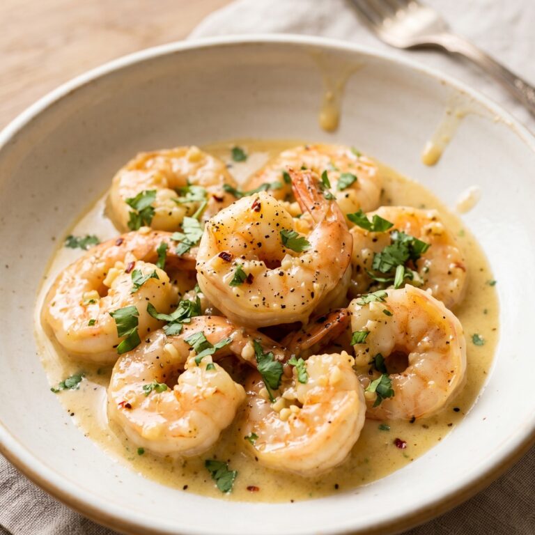 Creamy Coconut Garlic Shrimp