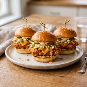 Crispy Fried Chicken Sliders