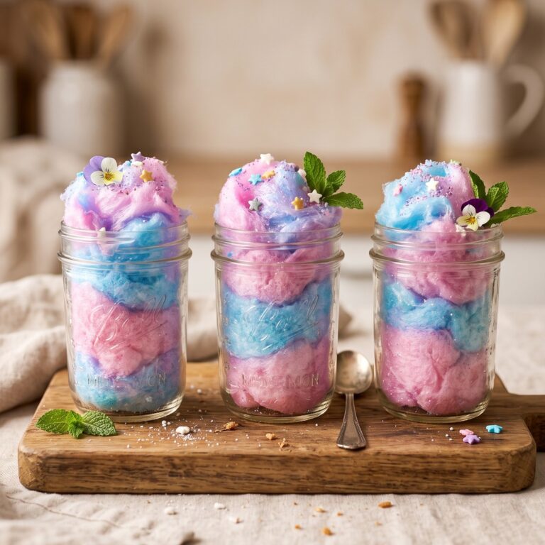 Diy Cotton Candy Glow Jars