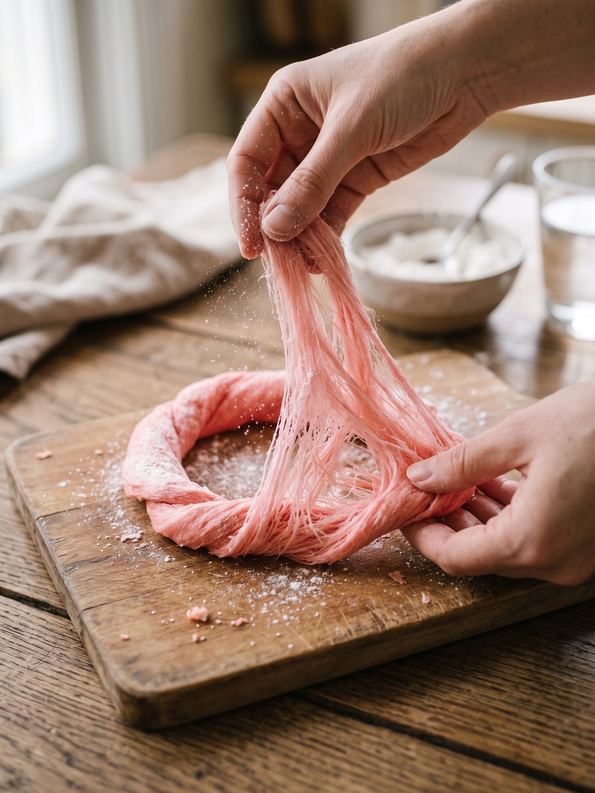 How to make Cotton Candy Without a Machine by flicking hot sugar syrup into thin strands