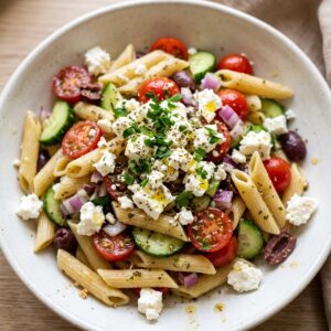 Greek Pasta Salad With Feta