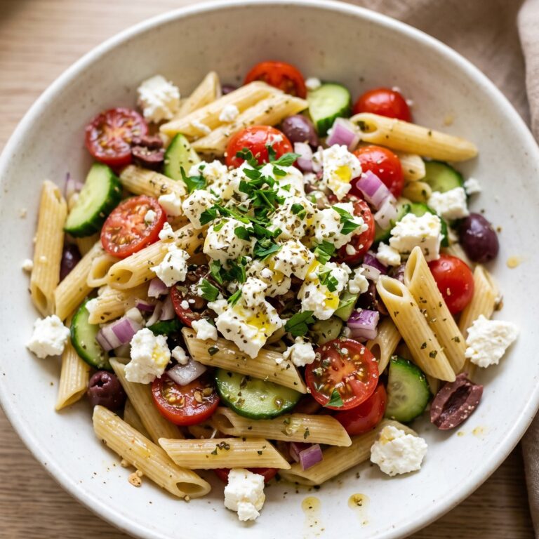 Greek Pasta Salad With Feta