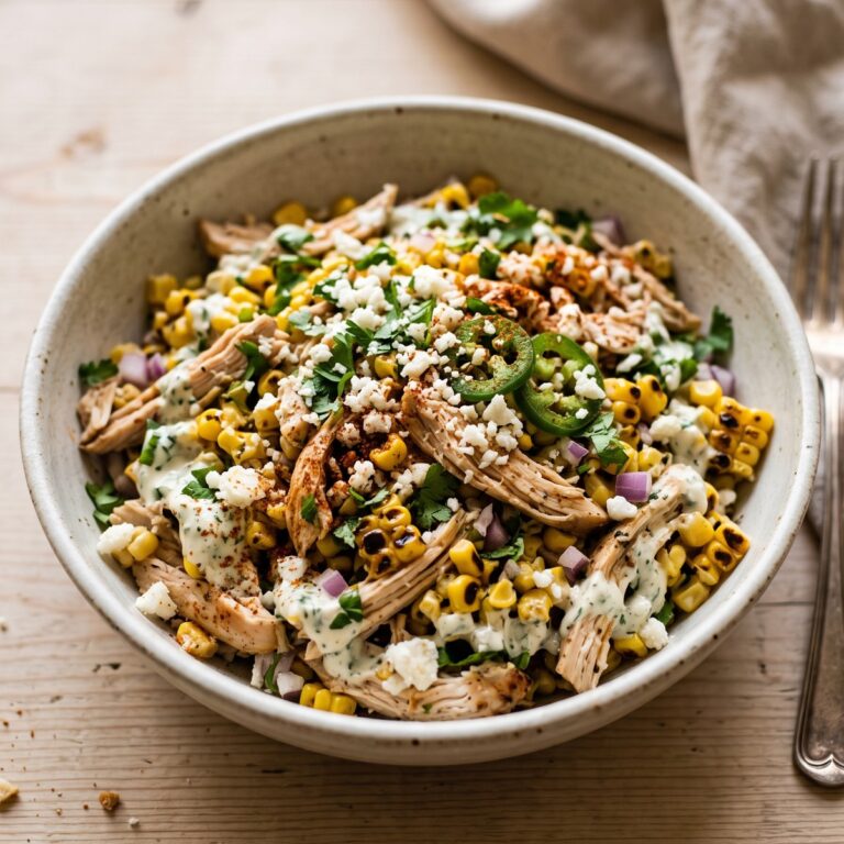High-Protein Chicken Street Corn Salad
