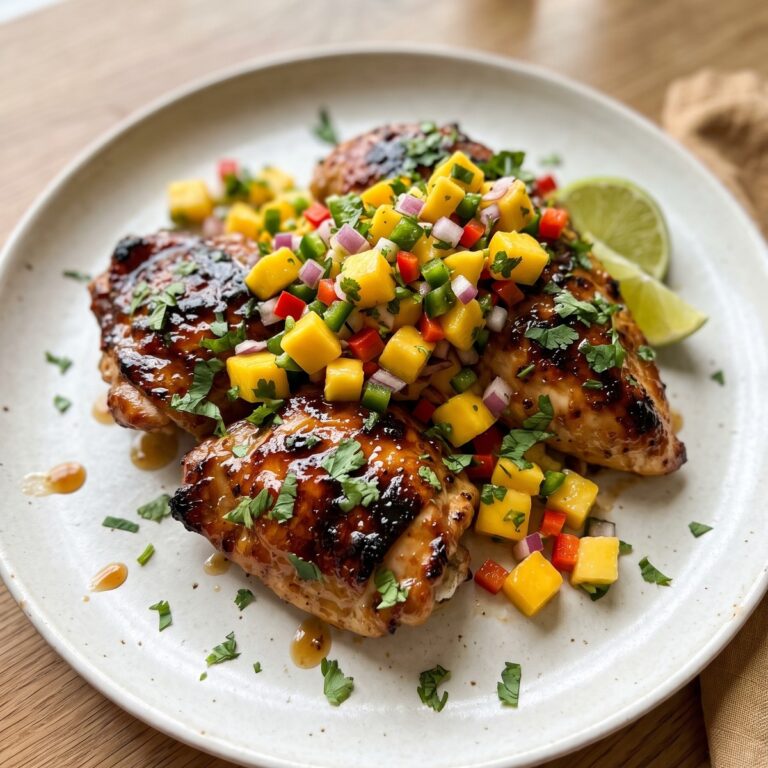 Honey Lime Chicken With Mango Salsa