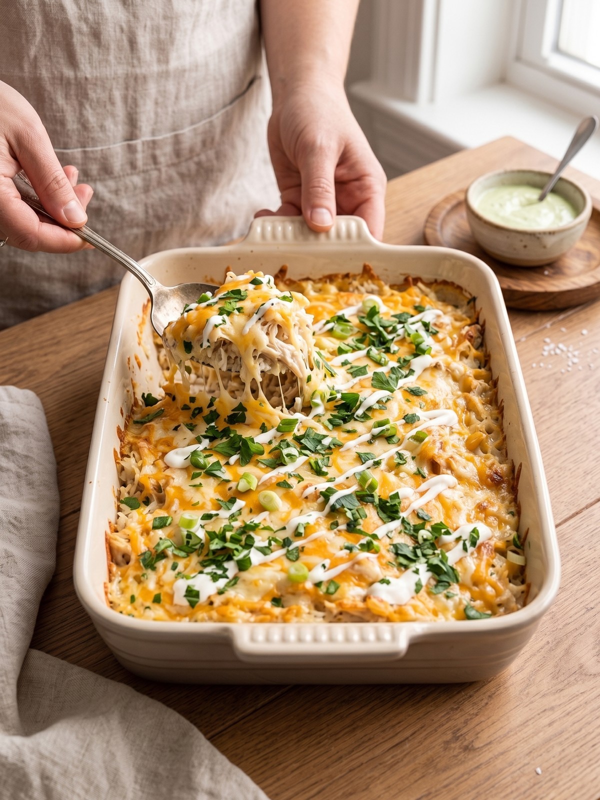 Serving and variation ideas for Million Dollar Chicken and Rice casserole