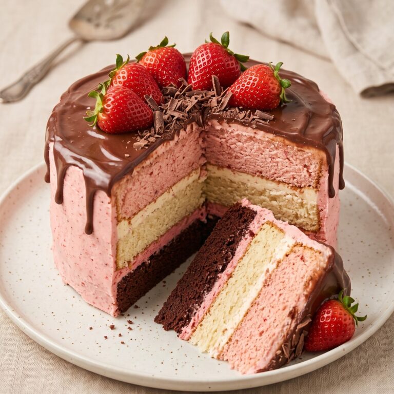 Neapolitan Layer Cake