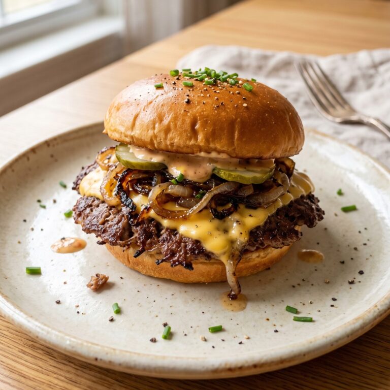 Oklahoma Onion Smash Burger