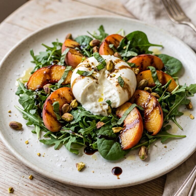 Peach Burrata Salad