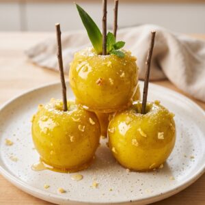 Pineapple Lemonade Candy Apples