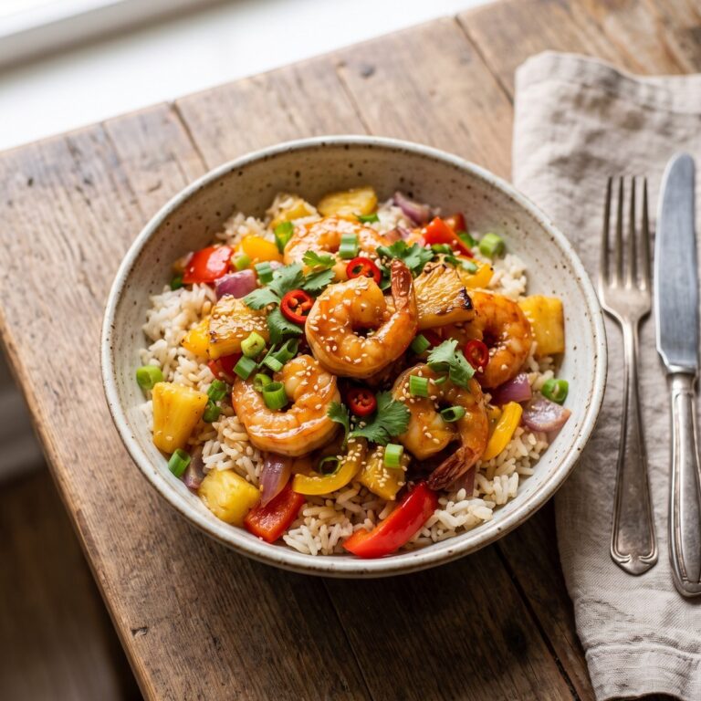 Pineapple Shrimp Rice Bowls