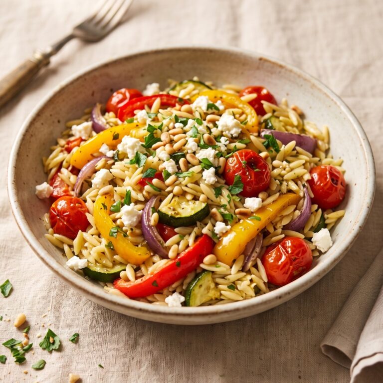 Roasted Vegetable Orzo Salad