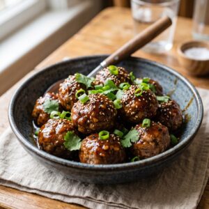 Slow Cooker Teriyaki Meatballs