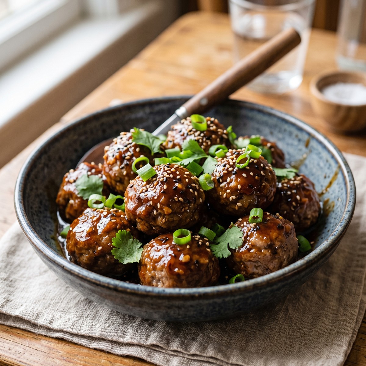 Slow Cooker Teriyaki Meatballs