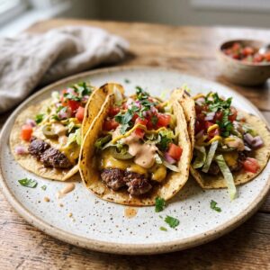 Smash Burger Tacos