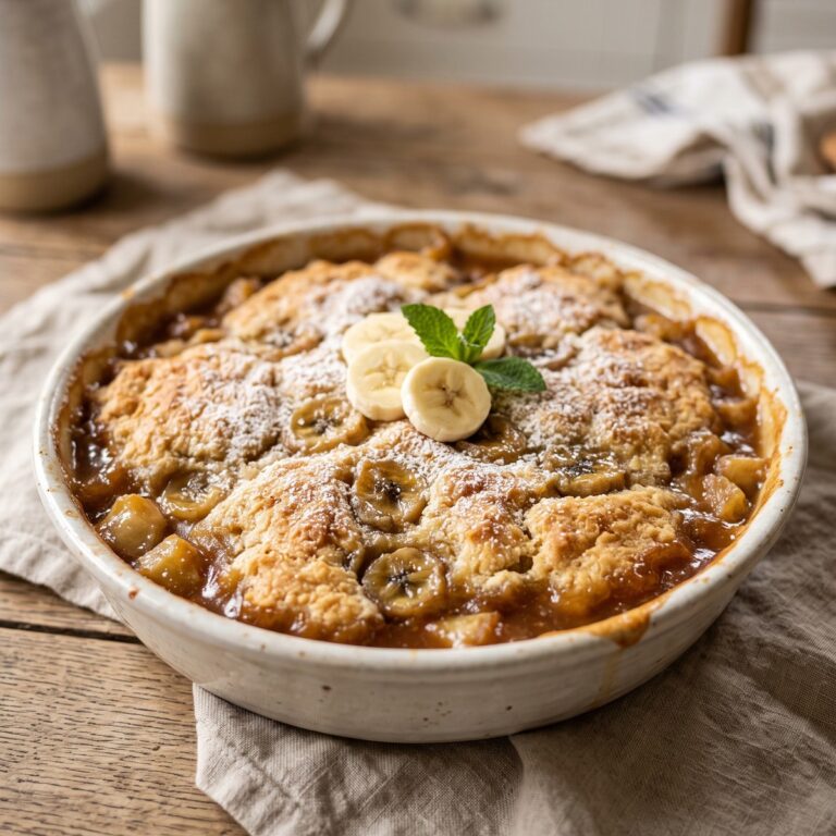 Southern Banana Cobbler