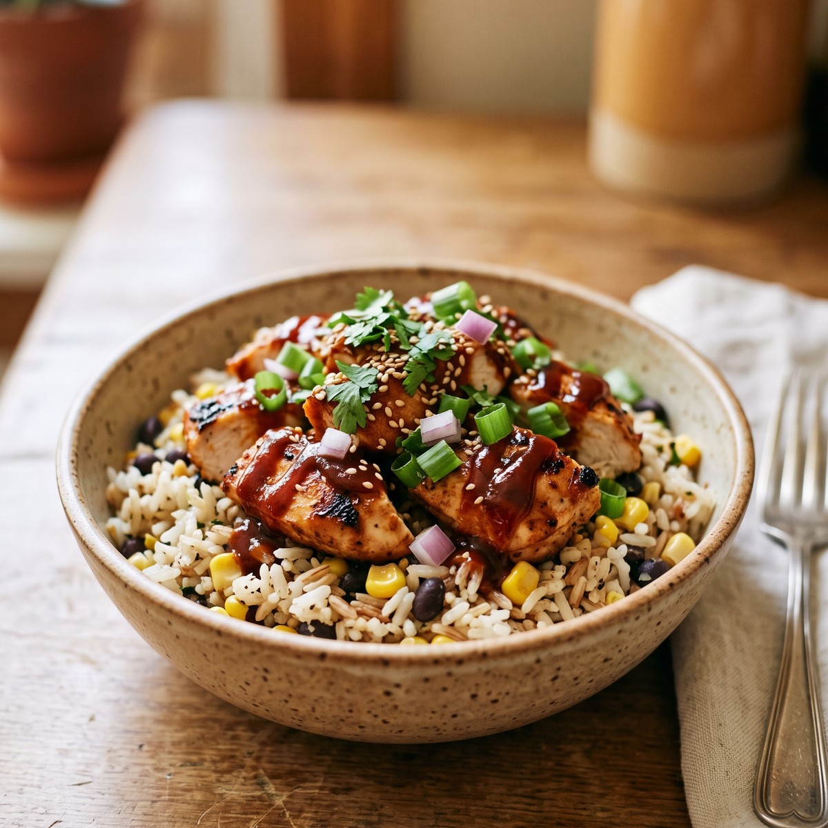 Bbq Chicken Rice Bowls