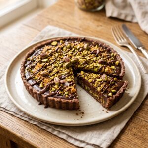 Dubai Chocolate Pistachio Tart