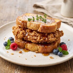 French Toast Fried Chicken Sandwich