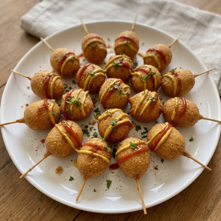 Homemade Corn Dog Bites