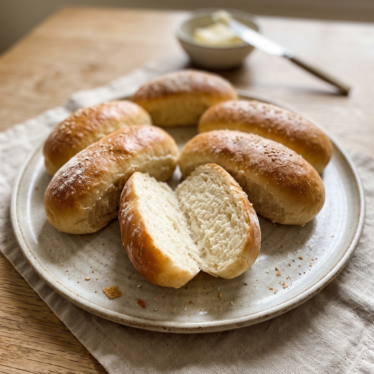 homemade hot dog buns 01