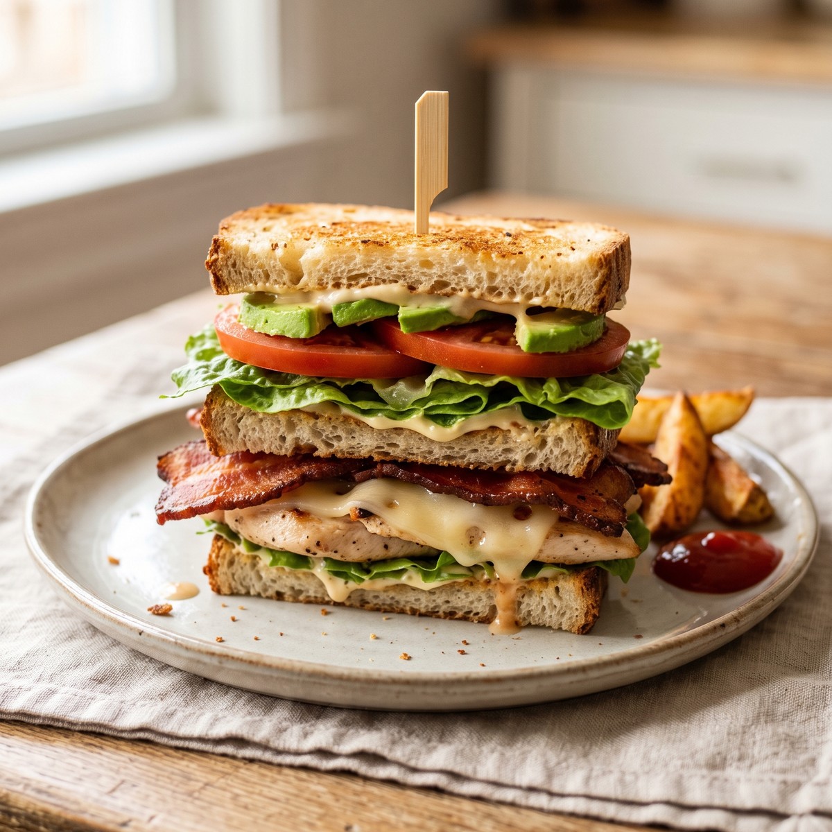 Loaded Chicken Club Sandwich