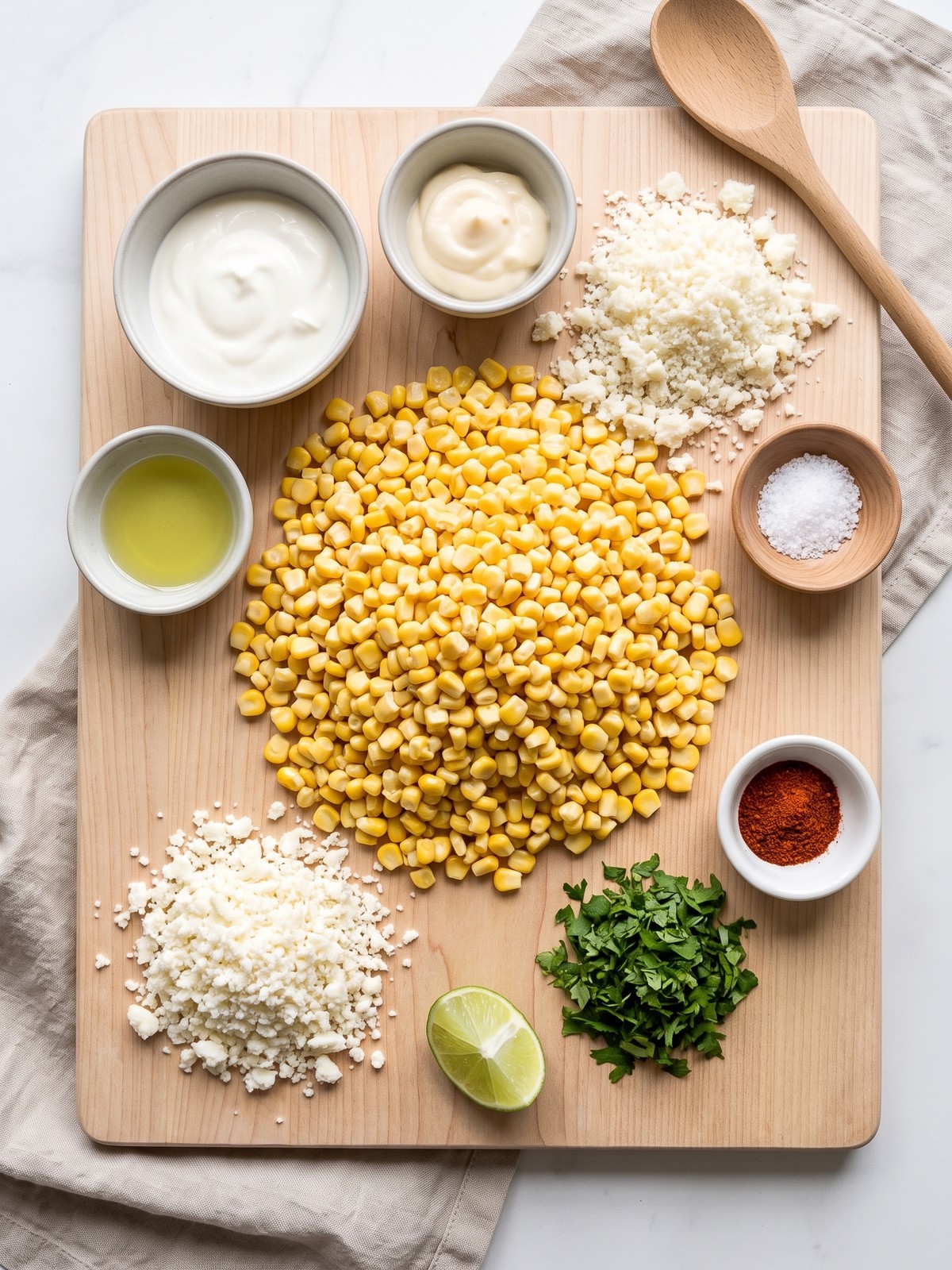 Bowl of Mexican Street Corn Salad with creamy dressing, cotija cheese, and cilantro, served in a colorful ceramic bowl.