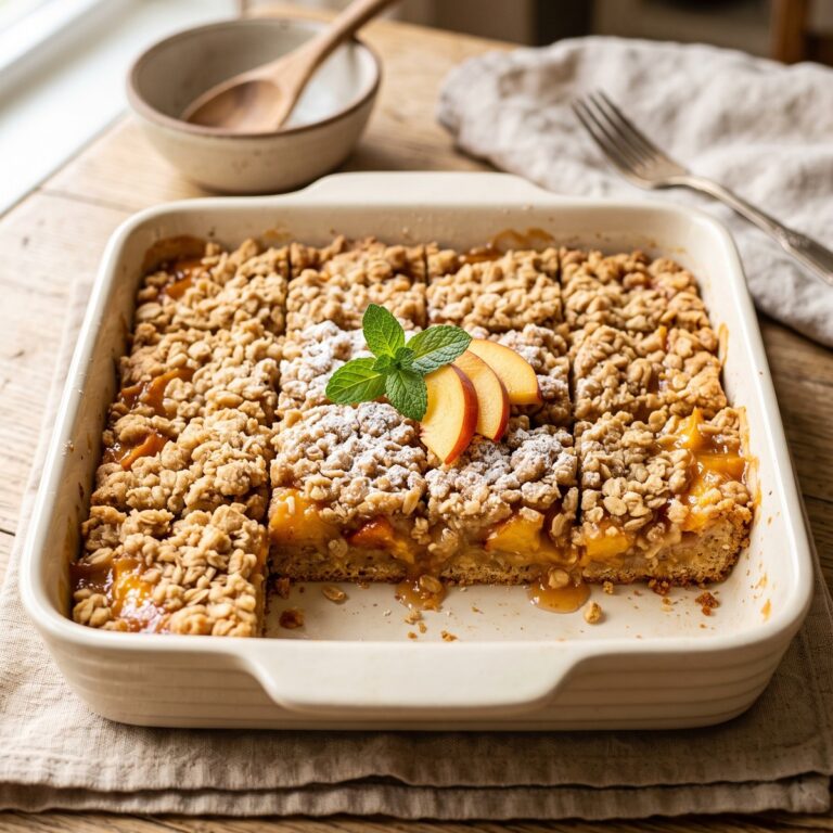 Peach Crumble Bars
