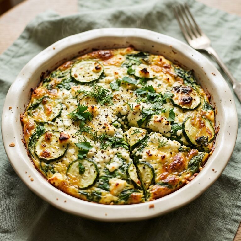 Zucchini Spinach And Feta Casserole